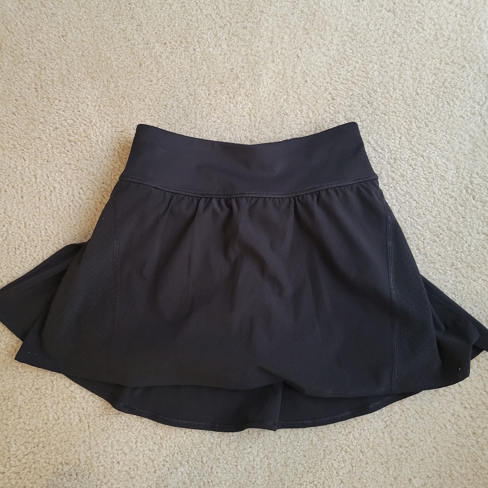 Spanx Mini Tennis Skort Small Black